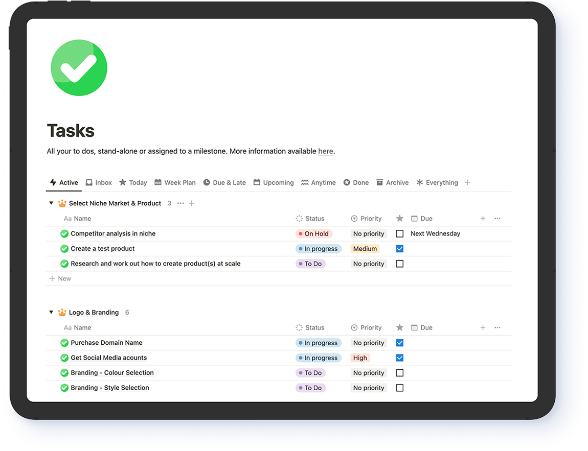 Focused Productivity Feature